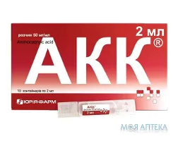 АКК розчин, 50 мг/мл по 2 мл у конт. №10