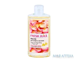 Фреш Джус (Fresh Juice) Олія для догляду і масажу Троянда-Іланг-іланг з Персиковою олією 150