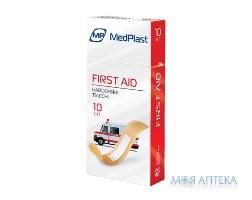 Набір пластирів MedPlast (МедПласт) First Aid 19 мм х 72 мм на бавовняній основі №10