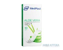 Набір пластирів MedPlast (МедПласт) Aloe Vera 19 мм х 72 мм, на полімер. осн., прозорий №10