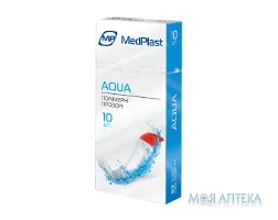 Набір пластирів MedPlast (МедПласт) Aqua 19 мм х 72 мм, на полімер. осн., прозорий №10