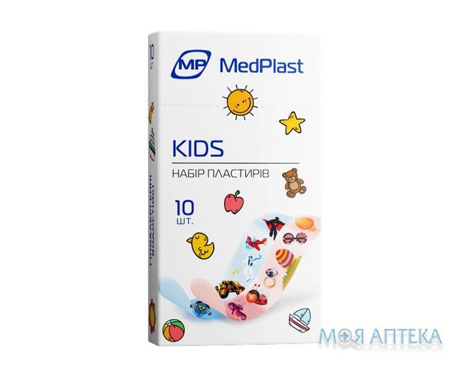 Набор пластырей MedPlast (МедПласт) Kids 19 мм х 72 мм, на полимер. основе №10