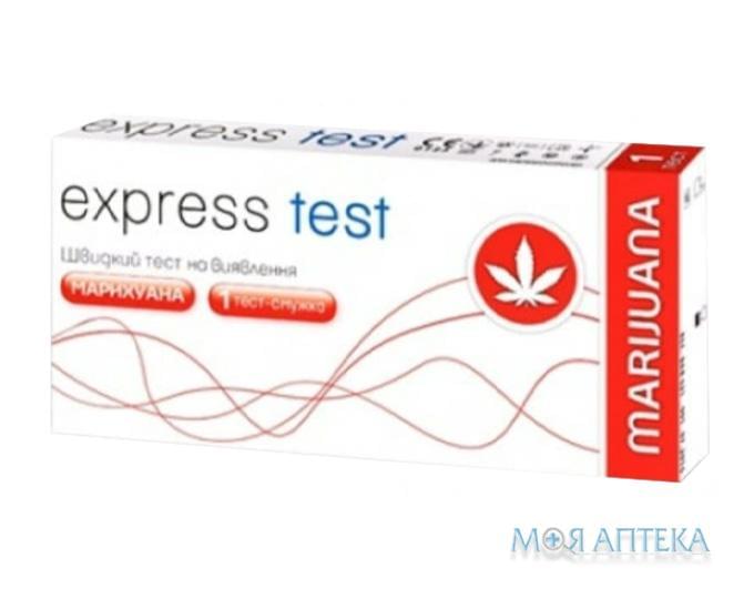 Тест-смужка Express test (Експрес тест) для визначення марихуани тест-смужка №1