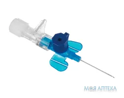 Канюля (катетер) внутрішньовенна Vasofix (Вазофікс) Safety (Сейфті) 22G (0,9 x 25 мм) синя