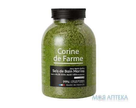 Корін Де Фарм (Corine De Farme) Сіль морська для ванн Алое вера 1,3 кг