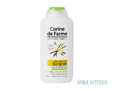 Корін Де Фарм (Corine De Farme) Гель-крем для душу живильний з екстрактом мадагаскарської ванілі 500 мл