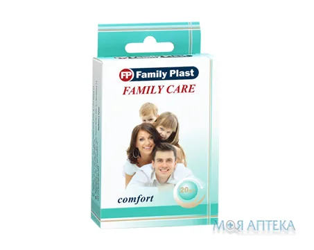 Family Plast Набір Пластирів медичних бактерицидних Family Care №20