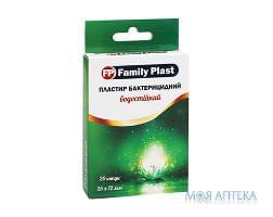 Family Plast Пластир Медичний На Полімерній Основі 25 мм х 72 мм водостійкий, прозорий №20