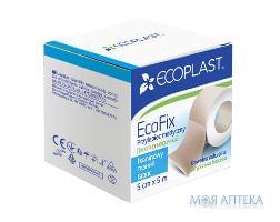 Пластир Екопласт Екофікс (Ecoplast Ecofix) тканий 5 х 500 см паперова упаковка №1