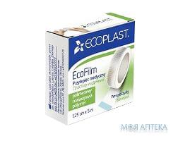 Пластир Екопласт ЕкоФілм (Ecoplast EcoFilm) на полімерній основі, водостійкий 1,25 см x 5 м, папер. уп.