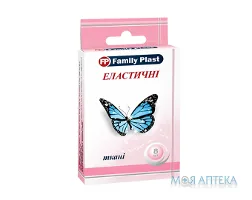 Family Plast Пластир Бактерицидний На Тканинній Основі еластичний 25 мм х 72 мм №8