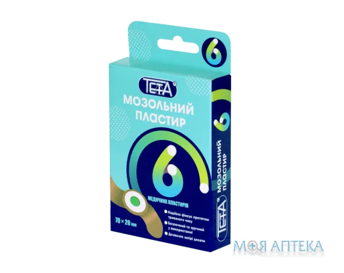 Пластир мозольний Тета (Teta) від сухих мозолів №6