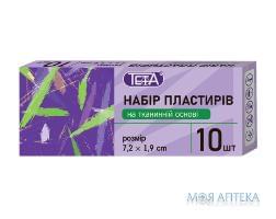 Набор пластырей для ран Тета на тканевой основе 1,9 х 7,2 см №10 Тетафарм (Украина)