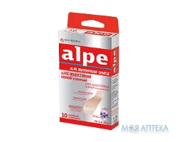 Алпе (Alpe) Пластир Медичний водостійкий ніжний, класік, 76х19мм №10