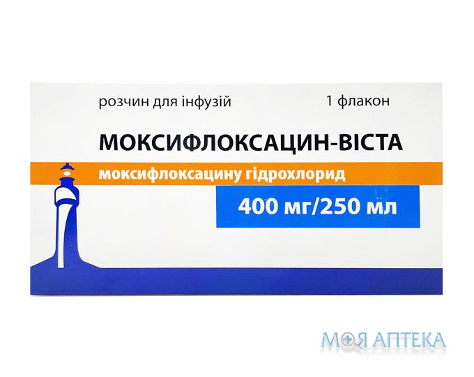 Моксифлоксацин-Віста р-н д/інф. 400 мг фл. 250 мл №1