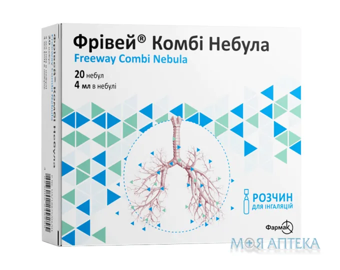 Фрівей Комбі небула розчин д/інг. по 4 мл №20 у небулах