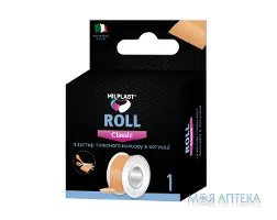 Пластир медичний Milplast (Мілпласт) Roll Classic на тканинній основі 5 м х 2,5 см, котушка, тілесний
