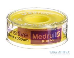 Пластырь медицинский Медрулл Сенситив (Medrull Sensitive) 1,25 см х 500 см, на нетканой основе, катушка