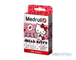 Пластир дитячий бактерицидний Медрулл (Medrull) Хелоу Кітті (Hello Kitty) 2,5 см х 5,7 см на полімерній основі №10