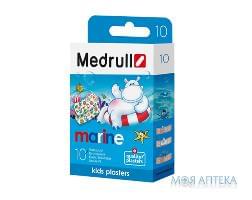 Пластирь детский бактерицидный Медрулл (Medrull) 1,9 см х 7,2 см, на полим. основе №10