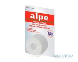 Алпе (Alpe) Пластир Медичний на нетканій основі, прозорий 2,5см х 9,1м