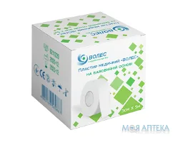 Пластир Бактерицидний Волес 3 см х 500 см котушка, на бавовняній основі №1