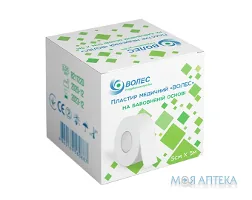 Пластир Бактерицидний Волес 5 см х 500 см котушка, на бавовняній основі №1