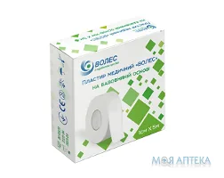 Пластир Бактерицидний Волес 1 см х 500 см котушка, на бавовняній основі №1