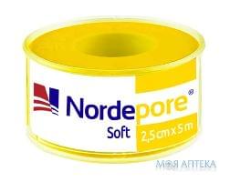 Пластырь медицинский NordePore Soft (НордеПор Софт) на нетканой основе 2,5 см x 5 м, в пластик. катушке