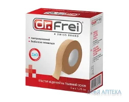 Пластир медичний Dr.Frei (Др.Фрей) 1,25 см х 500 см, на ткан. основі