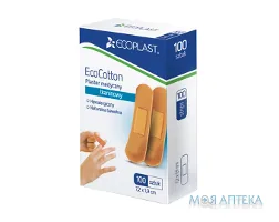Пластир медичний Екопласт (Ecoplast) Eco Cotton ткан. 72 х 19 мм №100