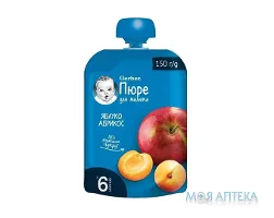 Пюре Gerber (Гербер) яблуко, абрикос 150 г, пакет