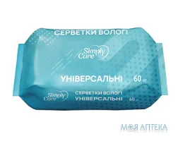 Сімплі Кеа Серветки вологі універсальні №60