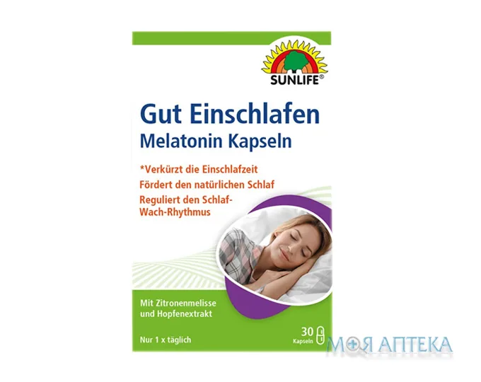 Санлайф (Sunlife) Мелатонін капсули №30