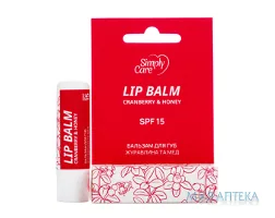Сімплі Кеа Бальзам для губ журавлина та мед 5 г