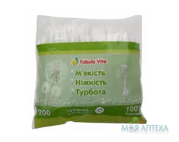 Ватні палички Tabula Vita (Табула Віта) пакет №200