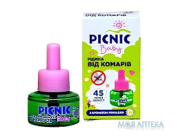 Пікнік (Picnic) Бебі Електрофумігатор від Комарів + рідина 30 мл (45 ночей)