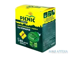 Пікнік (Picnic) Фемілі Електрофумігатор від Комарів + рідина 30 мл (45 ночей)