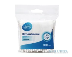 Ватні палички косметичні Сімплі Кеа уп. п/е №100