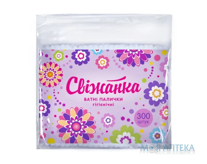 Ватні палички Свіжанка пакет №300