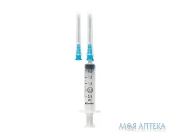 Шприц 2 мл Блейд (Blade) 3-ох комп. З 2-ма голками