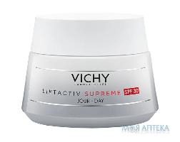 Vichy Liftactiv Supreme (Віші Ліфтактів Сюпрім) Денний Крем-догляд проти зморшок для пружності шкіри SPF30 для всіх типів шкіри 50 мл