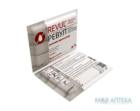 Revul (Ревул) гемостатичний бинт 11,2 см х 1,83 м