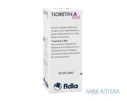 Стерильний офтальмологічний розчин TIORETINA  Free (Тіоретин А Фрі), ізотонічний стерильний офтальмологічний розчин з гіпромелозою, ліпоєвою кислотою та амінокислотами, 10 ml (мл)