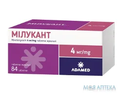 Мілукант таблетки жув. по 4 мг №84 (7х12)