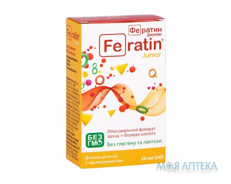 Фератин Джуніор краплі для внутр. застос. по 20 мл у флак.