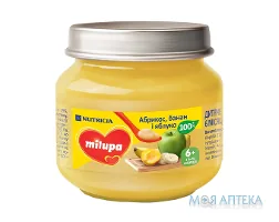 Пюре Milupa (Мілупа) яблуко, абрикос, банан 100 г