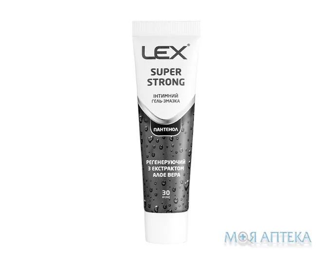 Гель-змазка інтимна LEX (Лекс) Super Strong алое вера регенеруюча 30 мл