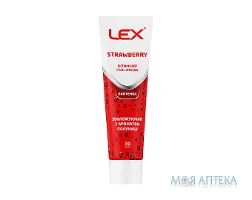 Гель-змазка інтимна LEX (Лекс) Strawberry зволожуюча з ароматом полуниці 30 мл