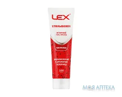 Гель-змазка інтимна LEX (Лекс) Strawberry зволожуюча з ароматом полуниці 100 мл